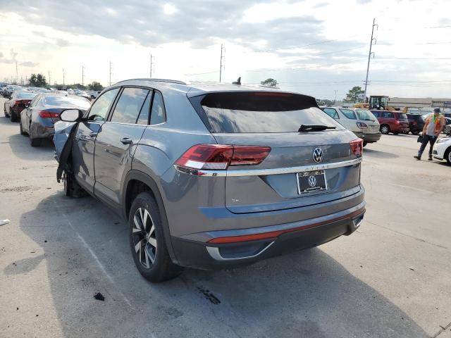 1V2DC2CAXNC226561 - 2022 VOLKSWAGEN ATLAS CROS رمادي صورة 3