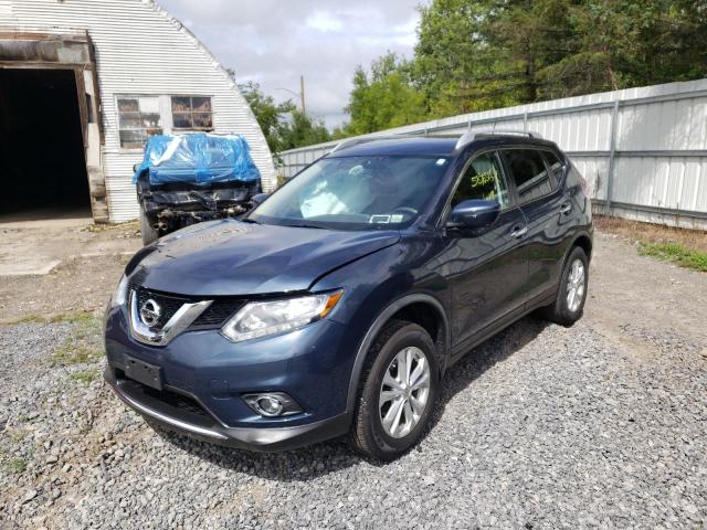 JN8AT2MV8GW135381 - 2016 NISSAN ROGUE BLUE photo 2