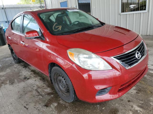 3N1CN7APXCL905195 - 2012 NISSAN VERSA S RED photo 1