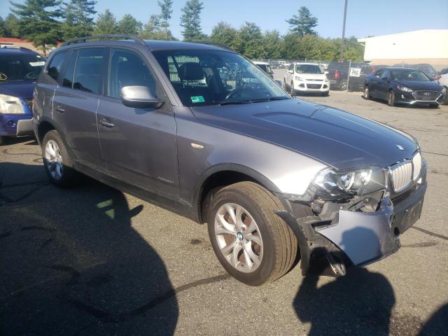 WBXPC9C44AWJ35668 - 2010 BMW X3 XDRIVE3 GRAY photo 1