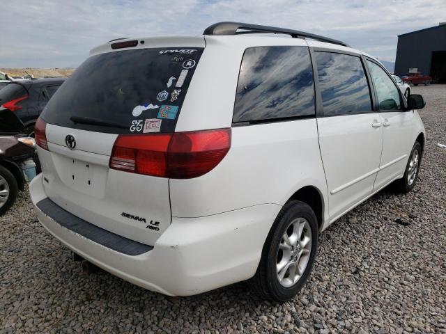 5TDBA23C64S019937 - 2004 TOYOTA SIENNA WHITE photo 4