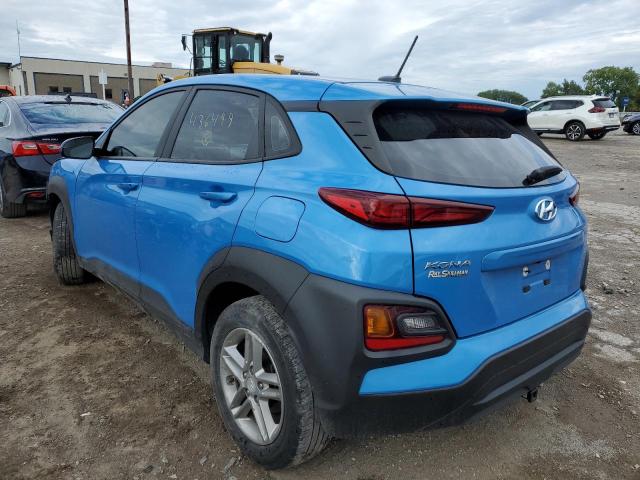 KM8K12AA1LU436499 - 2020 HYUNDAI KONA SE BLUE photo 3