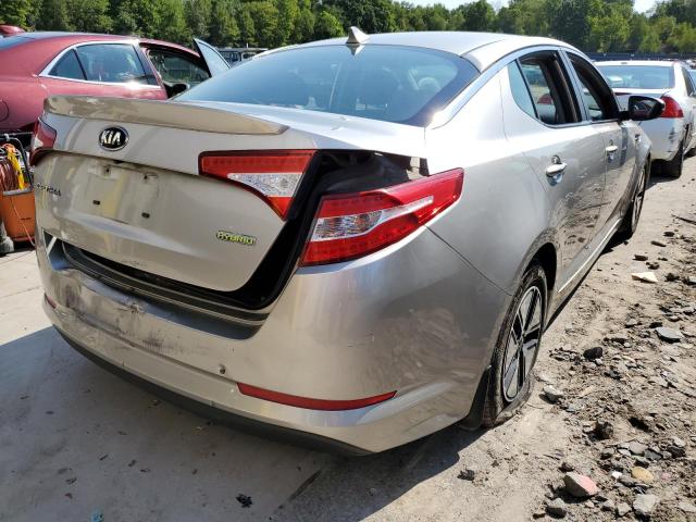 KNAGM4ADXC5026802 - 2012 KIA OPTIMA HYB SILVER photo 4