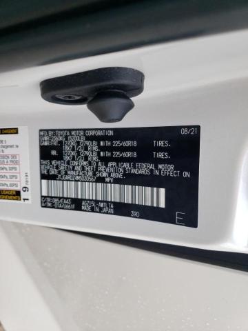 JTJGARDZ4M5030567 - 2021 LEXUS NX 300 BAS WHITE photo 10