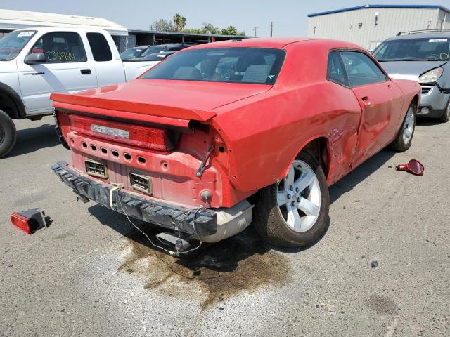 2C3CDYBT7EH266727 - 2014 DODGE CHALLENGER RED photo 4