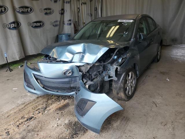 JM1BL1VFXB1447452 - 2011 MAZDA 3 I BLUE photo 2