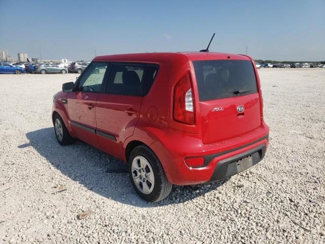 KNDJT2A50D7591736 - 2013 KIA SOUL RED photo 3