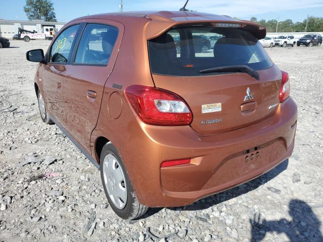 ML32A3HJ6HH013095 - 2017 MITSUBISHI MIRAGE ES ORANGE photo 3