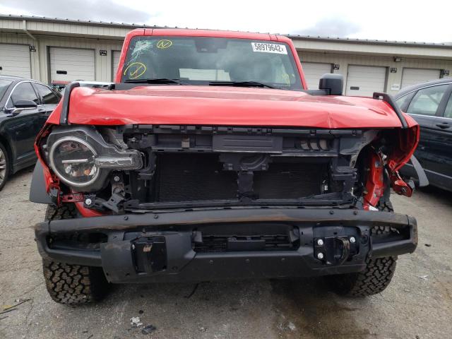 1FMDE5CHXNLB05597 - 2022 FORD BRONCO BAS RED photo 9