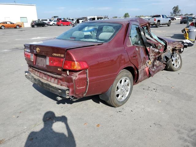 JT2BF22K410334804 - 2001 TOYOTA CAMRY CE MAROON photo 4