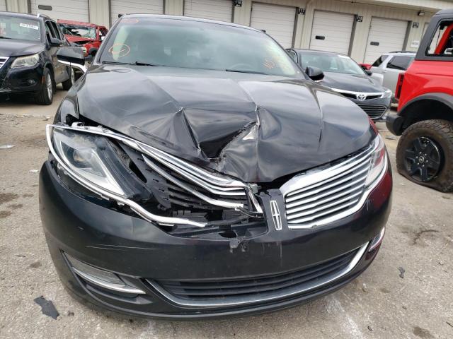 3LN6L2LU9ER821919 - 2014 LINCOLN MKZ HYBRID BLACK photo 9