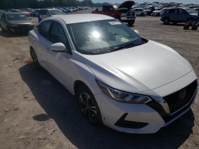 3N1AB8CV9NY217647 - 2022 NISSAN SENTRA SV WHITE photo 1