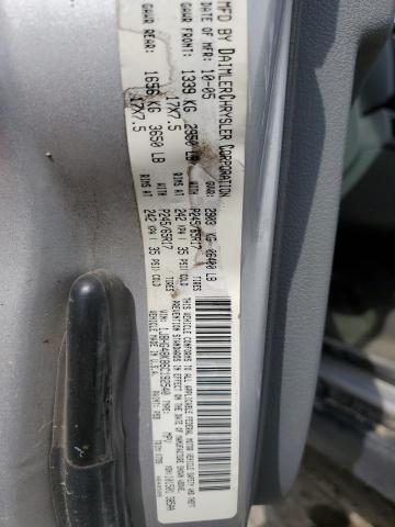 1J8HG48K86C192540 - 2006 JEEP COMMANDER ვერცხლისფერი ფოტო 10