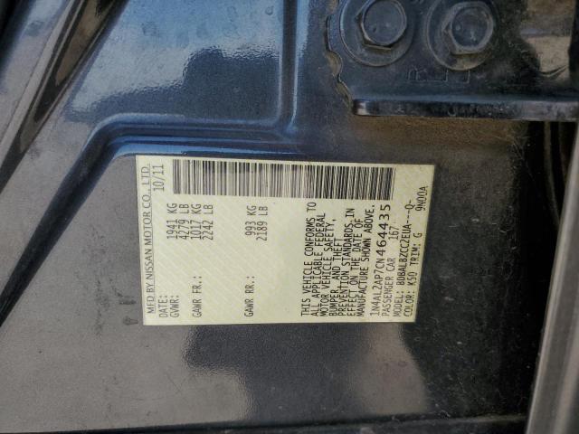 1N4AL2AP7CN464435 - 2012 NISSAN ALTIMA BAS GRAY photo 10