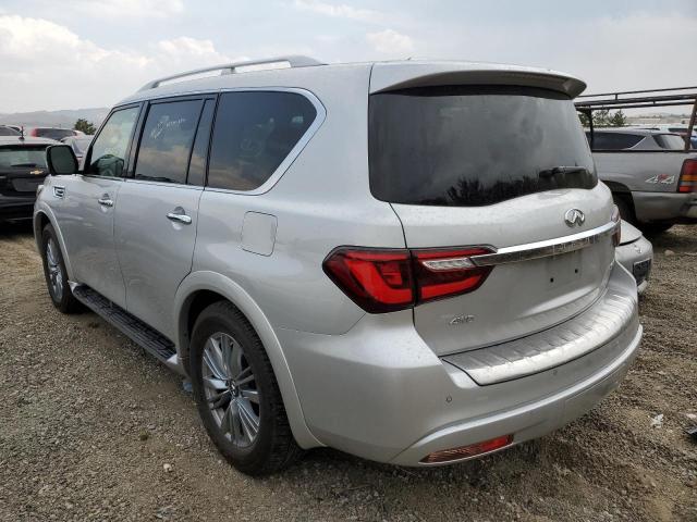 JN8AZ2AE1M9272093 - 2021 INFINITI QX80 LUXE SILVER photo 3