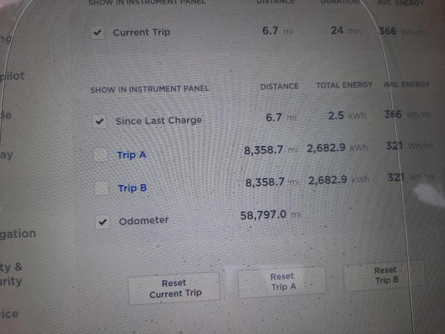 5YJSA1E12FF106912 - 2015 TESLA MODEL S Սև լուսանկար 8