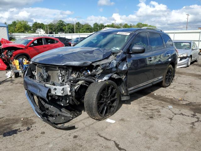 5N1AR2MM5EC645909 - 2014 NISSAN PATHFINDER GRAY photo 2