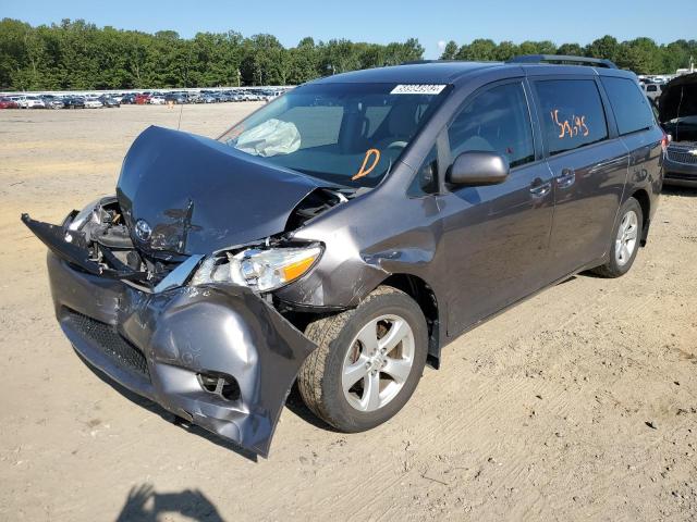 5TDKK3DC5DS381176 - 2013 TOYOTA SIENNA LE GRAY photo 2