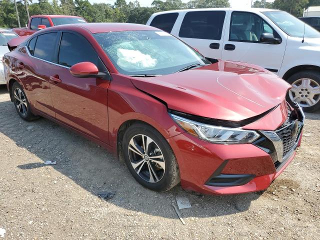 3N1AB8CV0NY249211 - 2022 NISSAN SENTRA SV RED photo 1