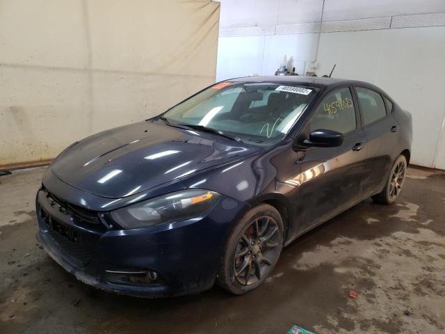 1C3CDFBA2DD298810 - 2013 DODGE DART BLUE photo 2