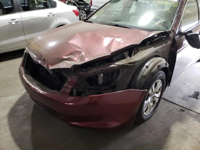 JHMCP26409C012917 - 2009 HONDA ACCORD LXP BURGUNDY photo 9