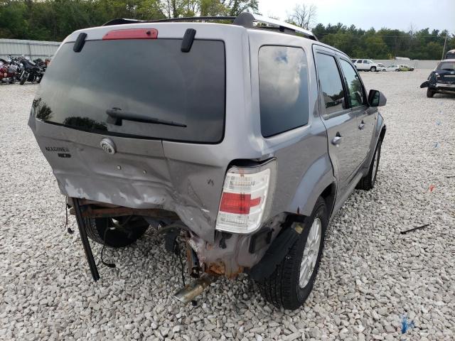 4M2CU87188KJ50673 - 2008 MERCURY MARINER PR GRAY photo 4