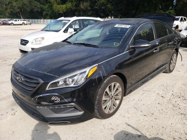 5NPE34AF7HH490670 - 2017 HYUNDAI SONATA SPORT  photo 2