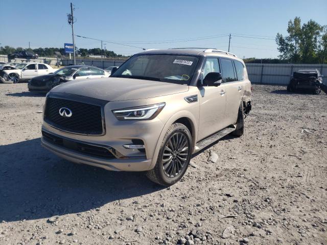 JN8AZ2AF6N9742225 - 2022 INFINITI QX80 LUXE BEIGE photo 2