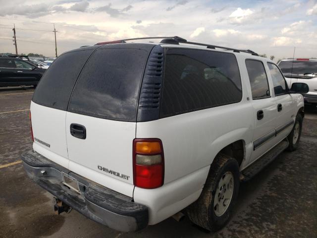 3GNFK16T2YG117587 - 2000 CHEVROLET SUBURBAN K WHITE photo 4