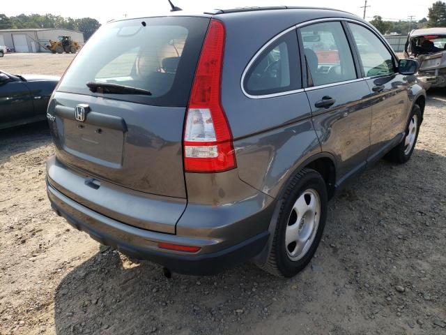 3CZRE3H38AG704706 - 2010 HONDA CR-V LX GRAY photo 4