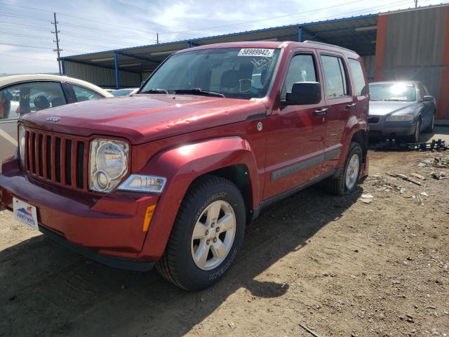 1C4PJMAK5CW150383 - 2012 JEEP LIBERTY SP RED photo 2