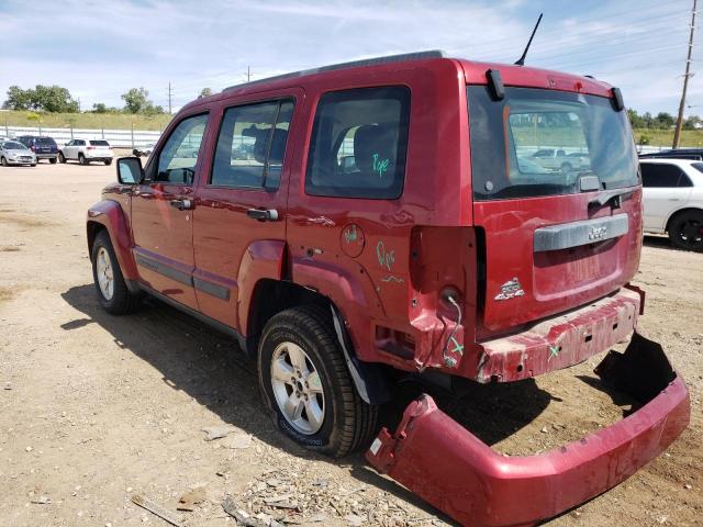 1C4PJMAK5CW150383 - 2012 JEEP LIBERTY SP RED photo 3