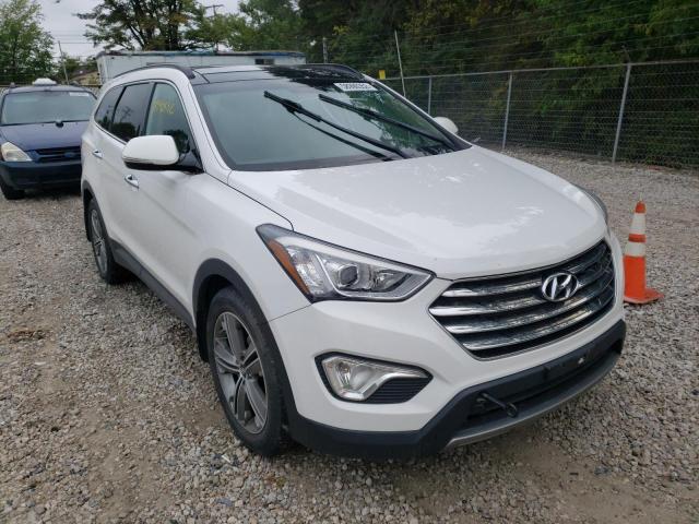 KM8SRDHF4EU075570 - 2014 HYUNDAI SANTA FE G WHITE photo 1