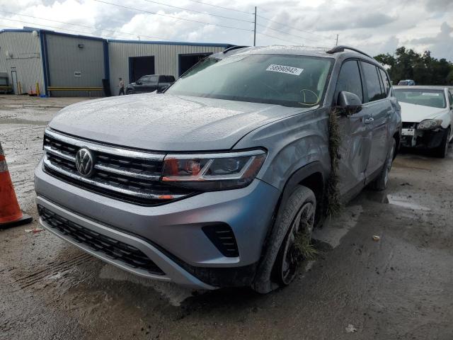 1V2WR2CA8NC510665 - 2022 VOLKSWAGEN ATLAS SE SILVER photo 2