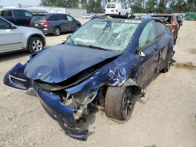 7SAYGDEF0NF312205 - 2022 TESLA MODEL Y Bleu photo 2