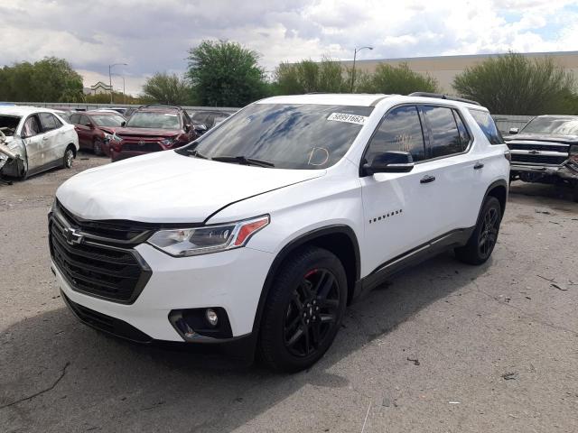 1GNEVKKW9KJ100462 - 2019 CHEVROLET TRAVERSE P WHITE photo 2