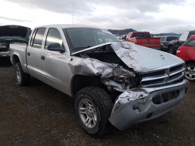 1D7HG48N34S716543 - 2004 DODGE DAKOTA QUA SILVER photo 1