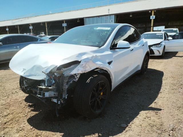 5YJYGDEF3LF023488 - 2020 TESLA MODEL Y WHITE photo 2