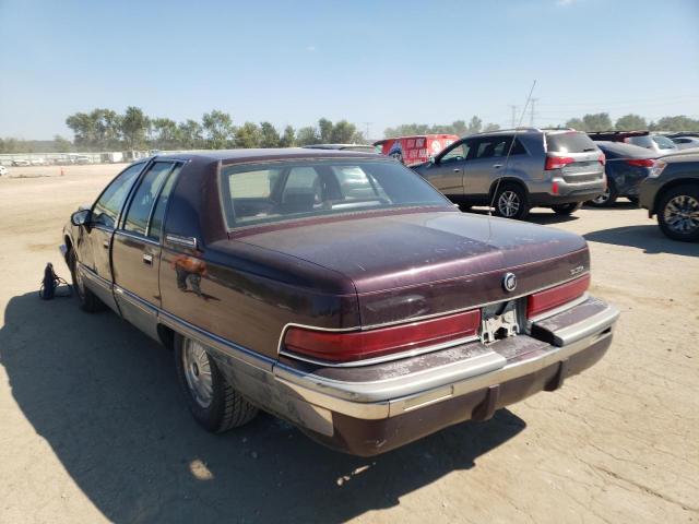 1G4BN5377PR412028 - 1993 BUICK ROADMASTER BURGUNDY photo 3