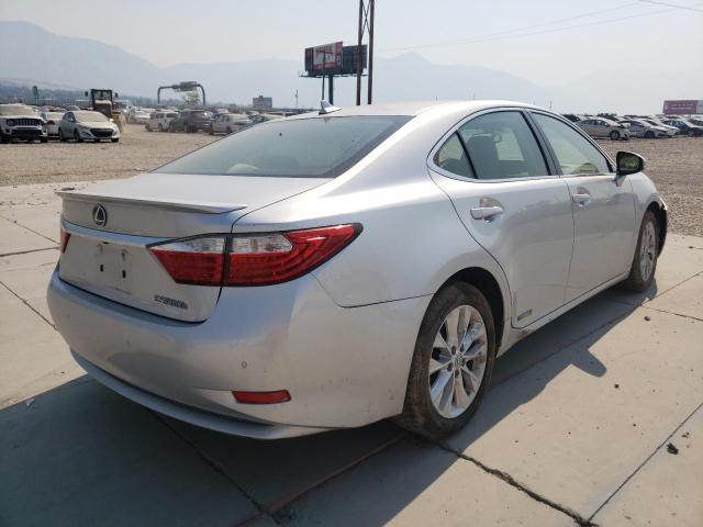 JTHBW1GG9D2033233 - 2013 LEXUS ES 300H SILVER photo 4