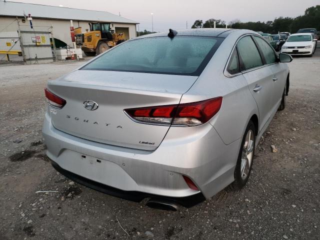 5NPE34AF0KH767084 - 2019 HYUNDAI SONATA LIM SILVER photo 4