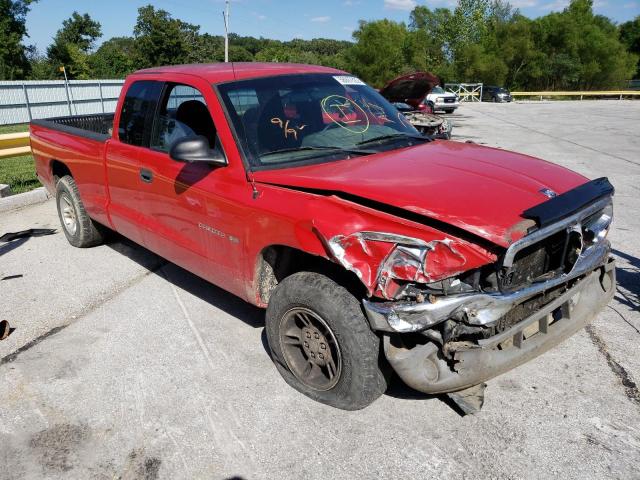 1B7GL22X9YS596351 - 2000 DODGE DAKOTA RED photo 1