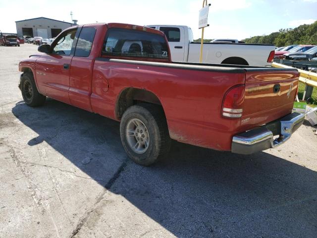 1B7GL22X9YS596351 - 2000 DODGE DAKOTA RED photo 3