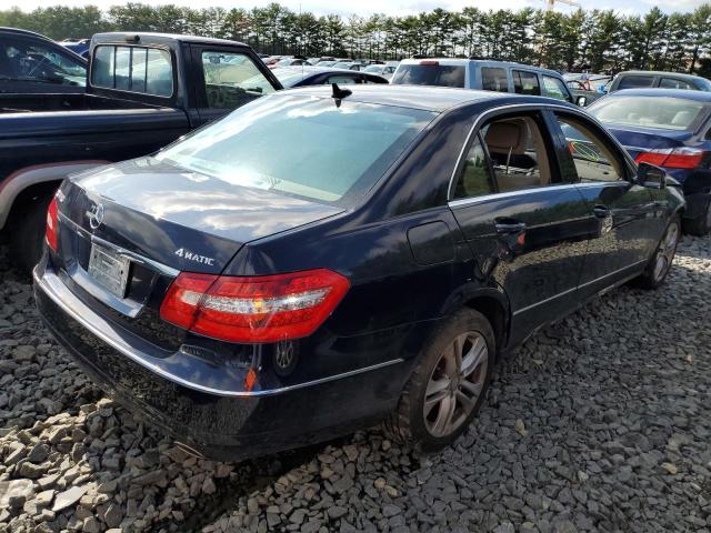 WDDHF8HB4AA076568 - 2010 MERCEDES-BENZ E350 BLUE photo 4