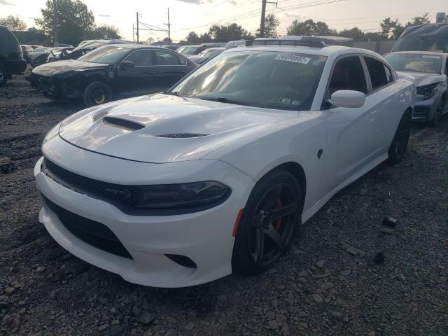 2C3CDXL96JH247027 - 2018 DODGE CHARGER SR WHITE photo 2