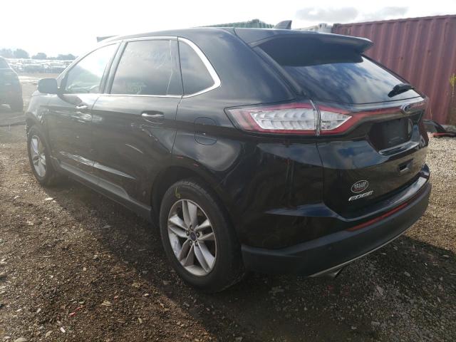 2FMTK3J97FBB17616 - 2015 FORD EDGE SEL BLACK photo 3