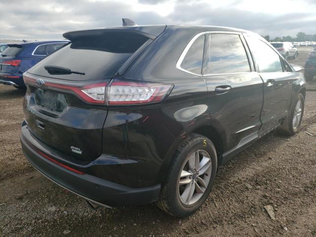 2FMTK3J97FBB17616 - 2015 FORD EDGE SEL BLACK photo 4