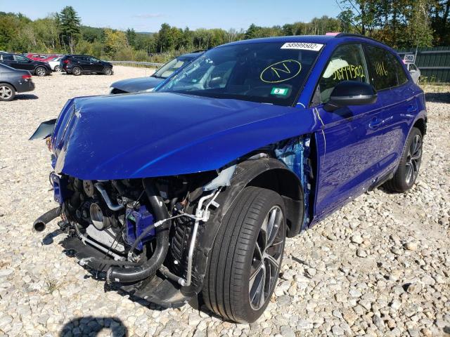 WA1C4AFY2N2035570 - 2022 AUDI SQ5 PRESTI BLUE photo 2