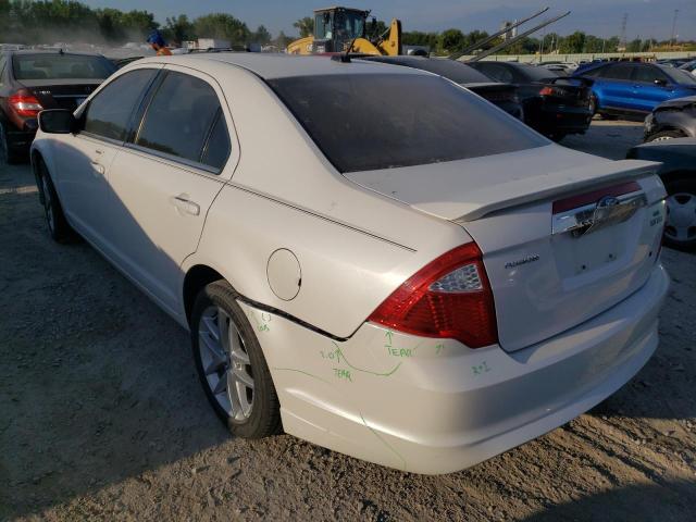 3FAHP0JA6CR320164 - 2012 FORD FUSION SEL WHITE photo 3