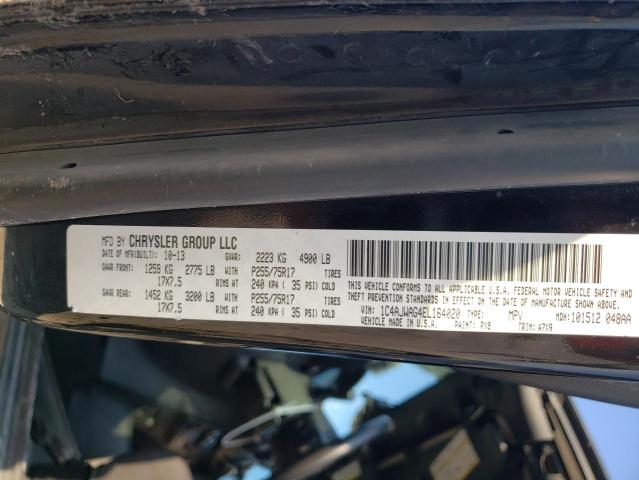 1C4AJWAG4EL164020 - 2014 JEEP WRANGLER S BLACK photo 10